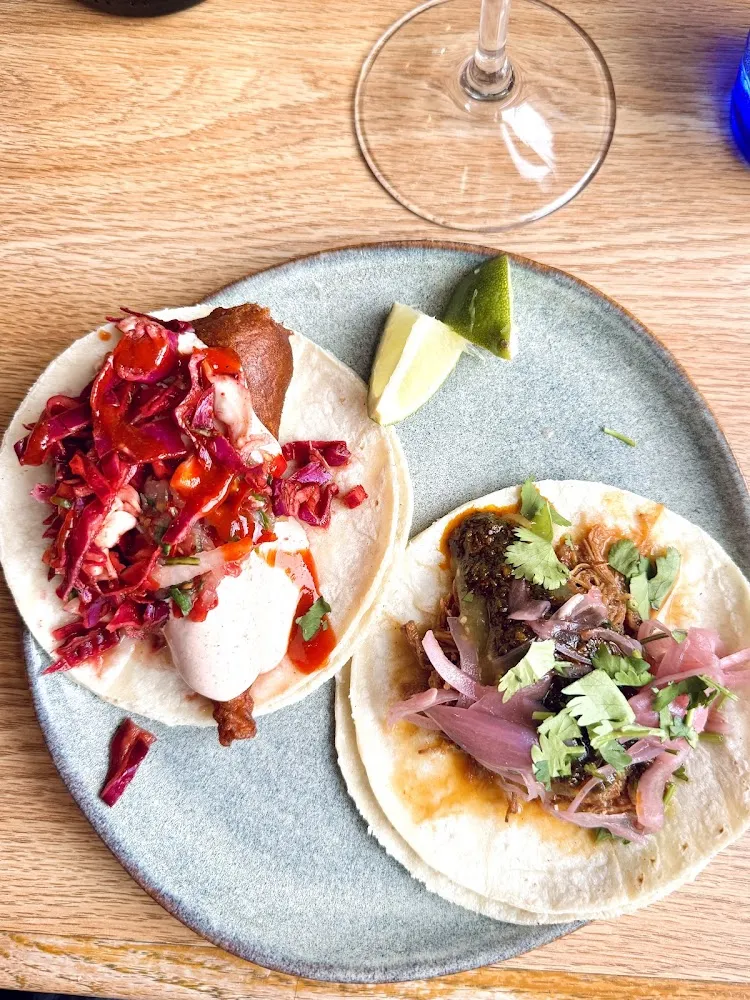Fish Taco and Pork Taco